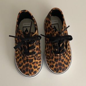 Vans - toddlers leopard lace - Used